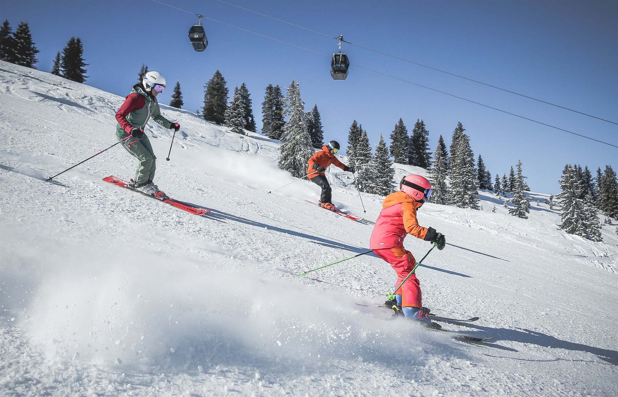 Skifahren mit Kindern Saalbach